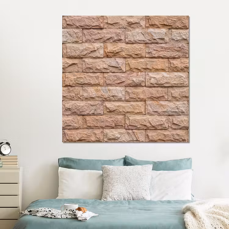 Forex - Muur - Steen - Ruw - Textuur - Beige — 2