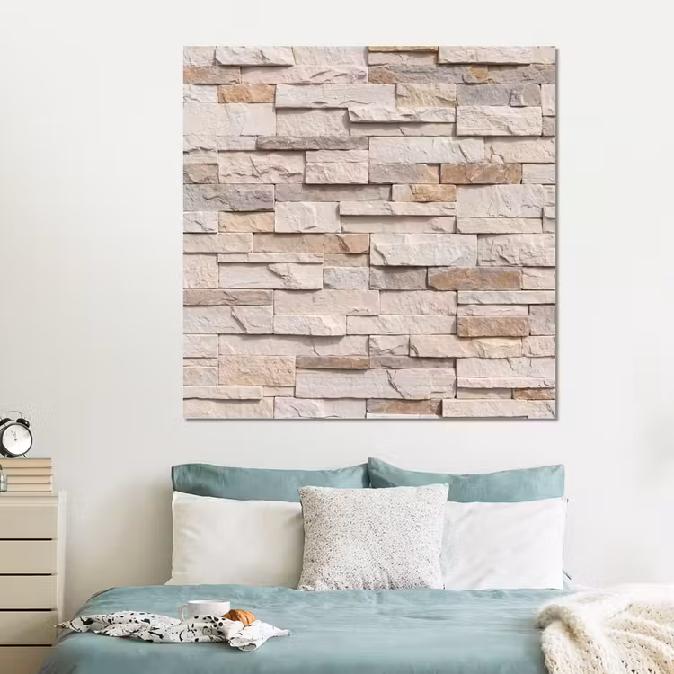 Forex - Steen - Muur - Textuur - Rustiek - Beige — 2