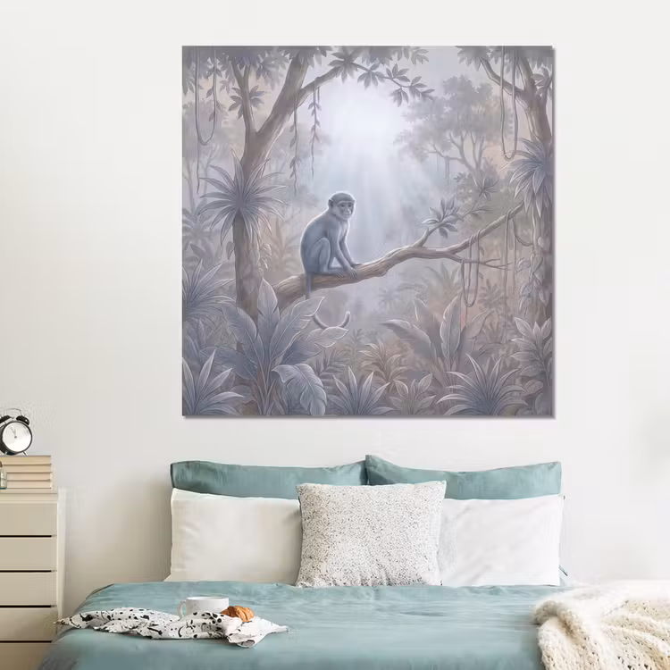 Forex - Aap - Boom - Jungle - Natuur - Grijs — 2