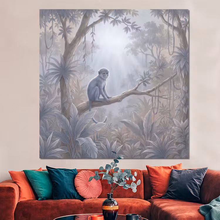 Forex - Aap - Boom - Jungle - Natuur - Grijs — 3