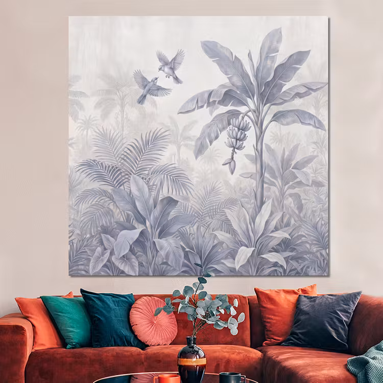 Forex - Natuur - Vogel - Jungle - Illustratie - Blauw — 3