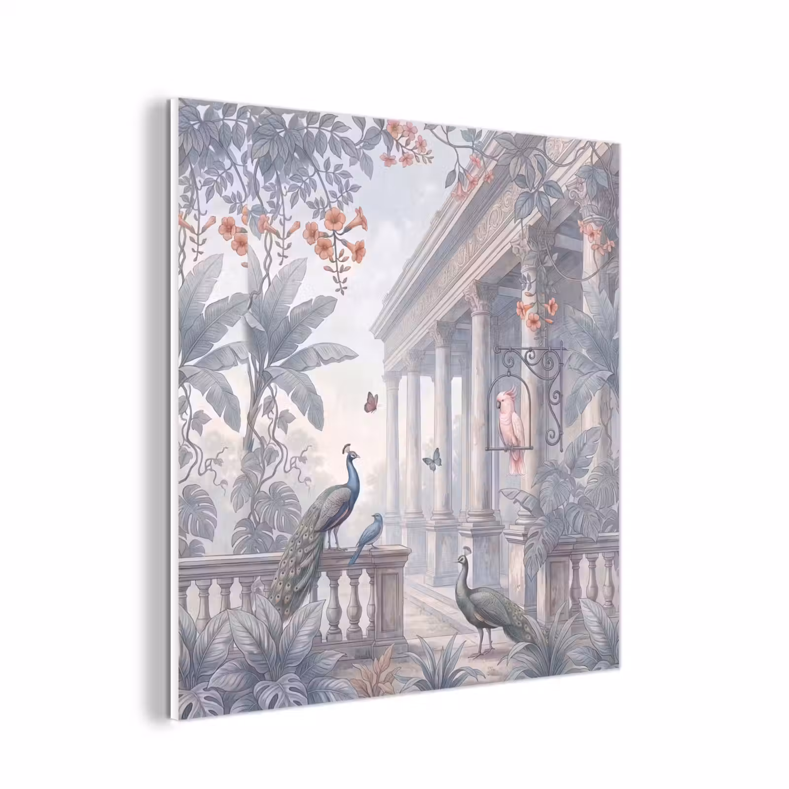 Forex - Vogel - Pauw - Architectuur - Klassiek - Groen — 1