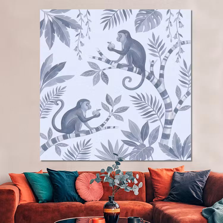 Forex - Aap - Boom - Bladeren - Jungle - Illustratie — 3