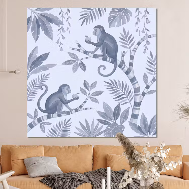 Forex - Aap - Boom - Bladeren - Jungle - Illustratie — 4