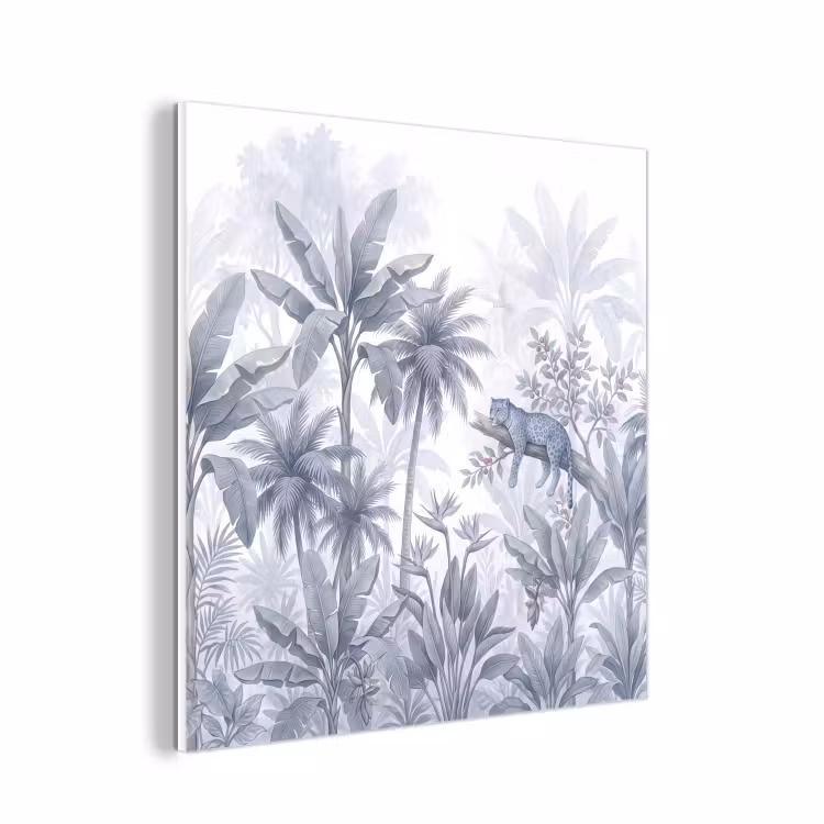 Forex - Kat - Tropisch bos - Modern - Grijs — 1