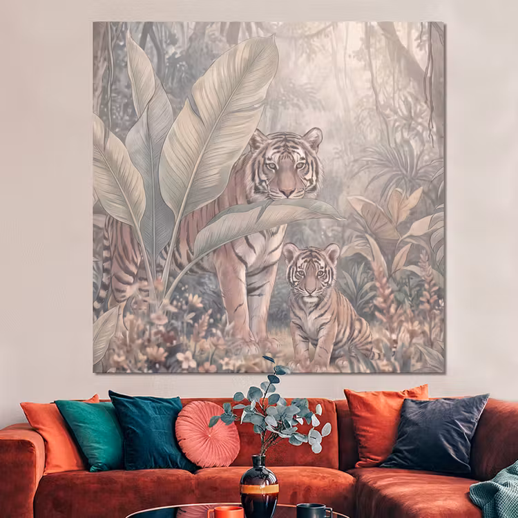 Forex - Tijger - Welp - Jungle - Illustratie - Dieren — 3