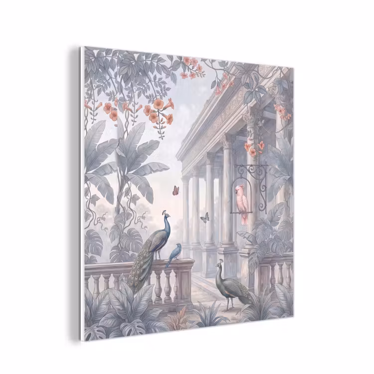 Forex - Vogel - Pauw - Architectuur - Klassiek - Groen — 1