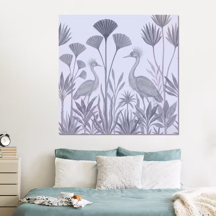 Forex - Vogel - Tropisch - Illustratie - Blauwgrijs - Natuur — 2