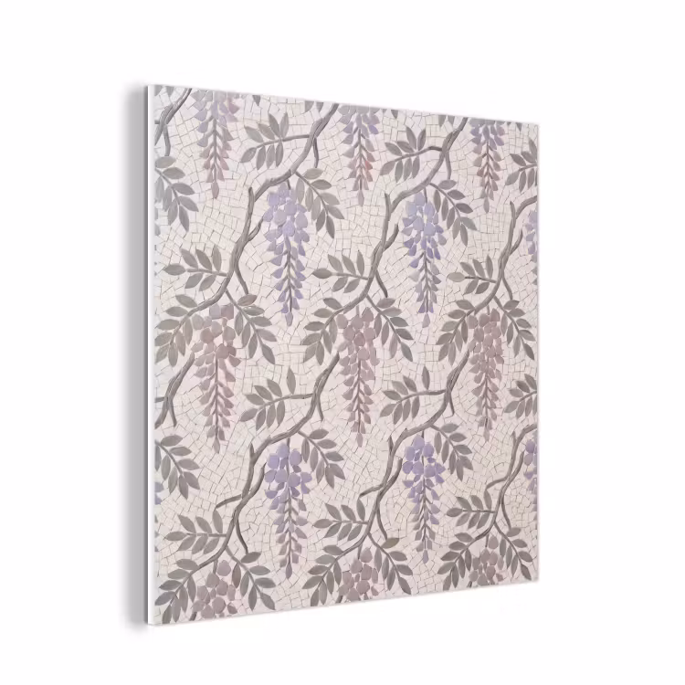 Forex - Bloemen - Mozaïek - Natuur - Patroon - Paars — 1