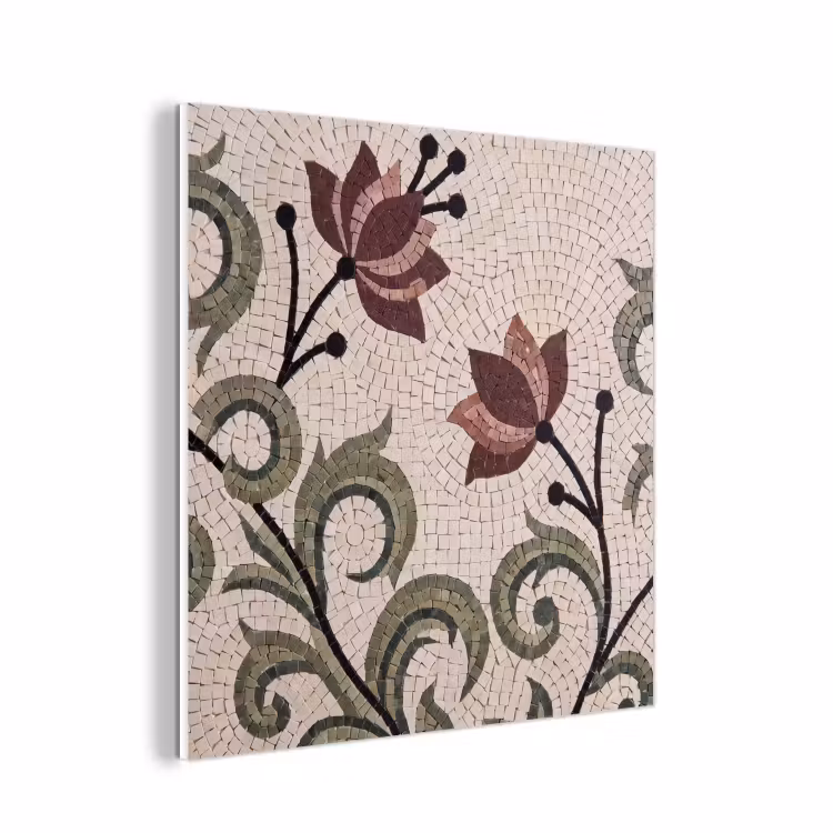 Forex - Bloemen - Mozaïek - Patroon - Abstract - Groen — 1