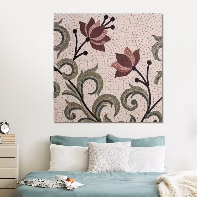 Forex - Bloemen - Mozaïek - Patroon - Abstract - Groen — 2