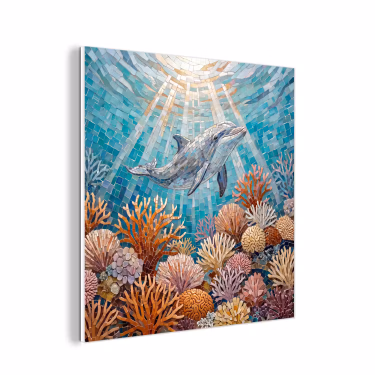 Forex - Dieren - Mozaïek - Oceaan - Koraal - Blauw — 1