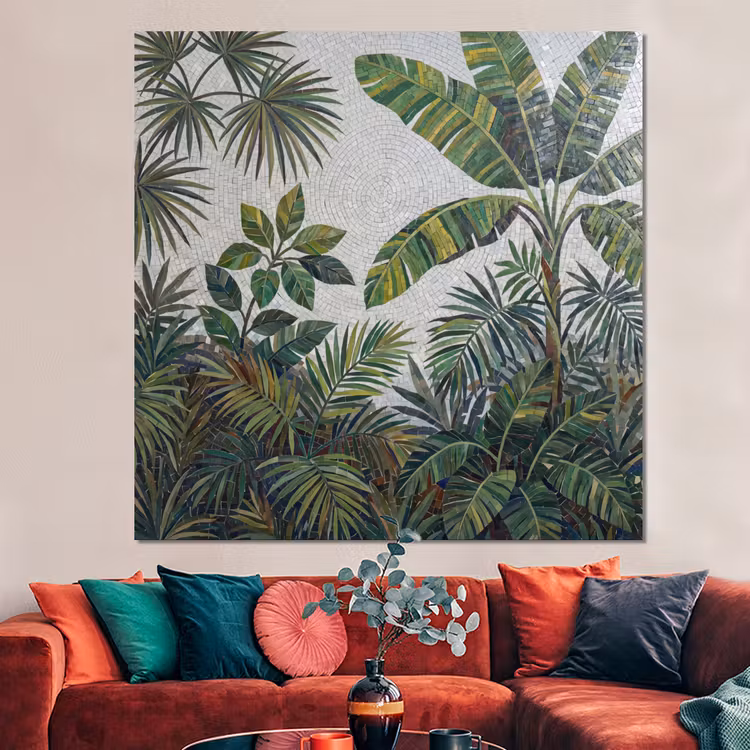 Forex - Planten - Tropisch - Mozaïek - Groen - Natuur — 3