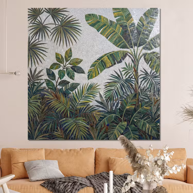 Forex - Planten - Tropisch - Mozaïek - Groen - Natuur — 4