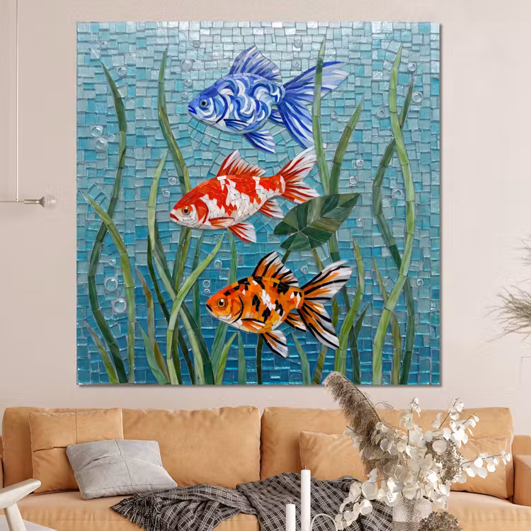 Forex - Vis - Mozaïek - Onderwater - Kleurrijk - Dieren — 4