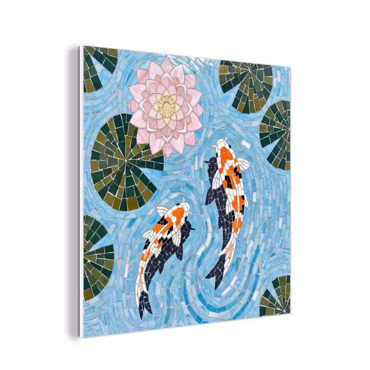 Forex - Vis - Water - Natuur - Mozaïek - Blauw — 1