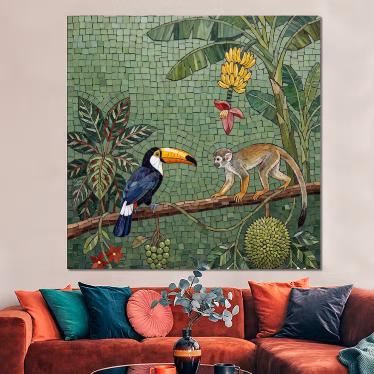Forex - Vogel - Dier - Jungle - Mozaïek - Natuur — 3