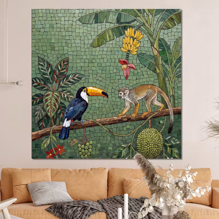 Forex - Vogel - Dier - Jungle - Mozaïek - Natuur — 4