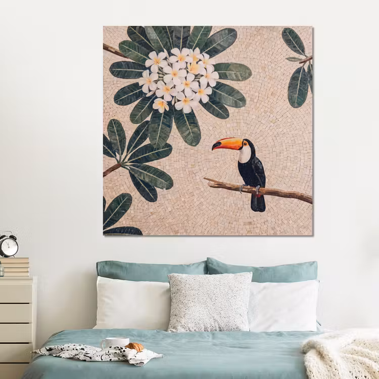 Forex - Vogel - Mozaïek - Tropisch - Natuur - Kleurrijk — 2