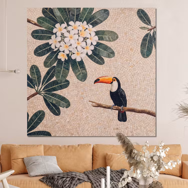 Forex - Vogel - Mozaïek - Tropisch - Natuur - Kleurrijk — 4