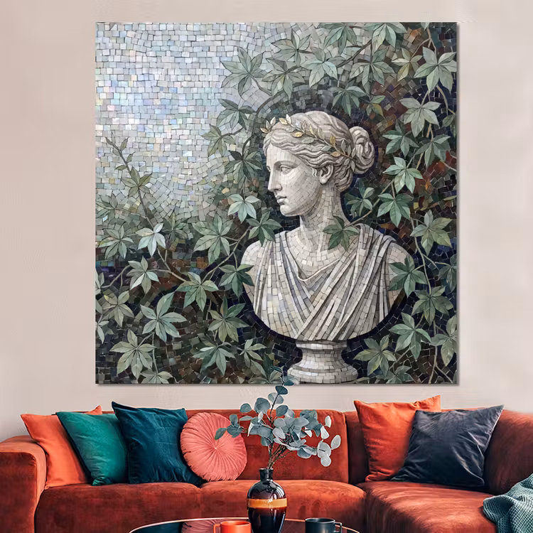 Forex - Vrouw - Klassiek - Mozaiëk - Natuur - Groen — 3