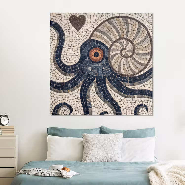 Forex - Zeeleven - Mozaïek - Kunst - Vintage - Beige — 2