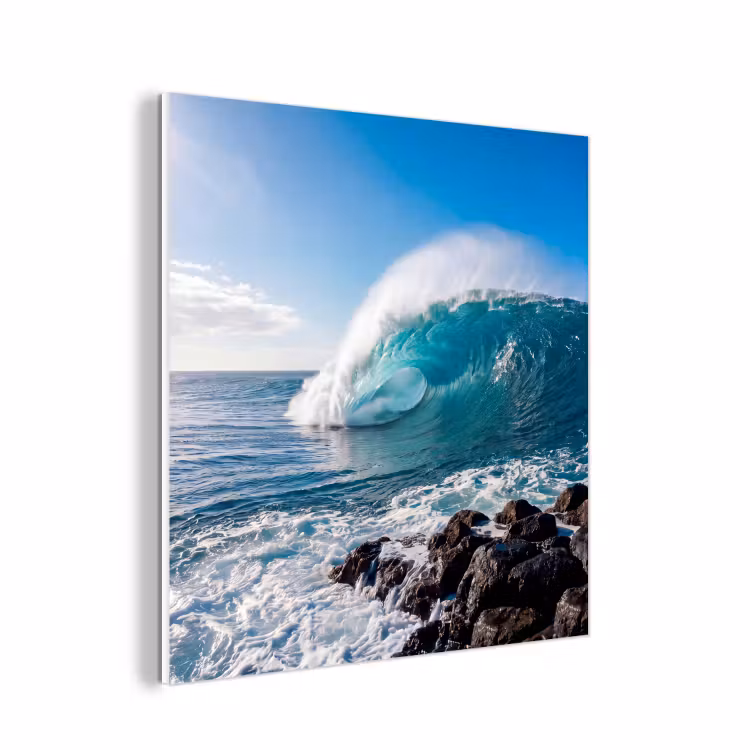 Forex - Golf - Oceaan - Brekend - Water - Blauw — 1