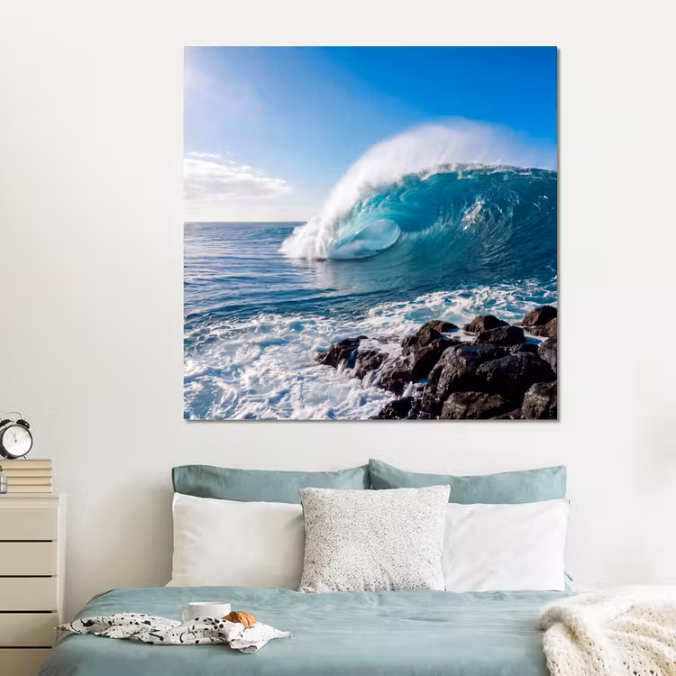 Forex - Golf - Oceaan - Brekend - Water - Blauw — 2
