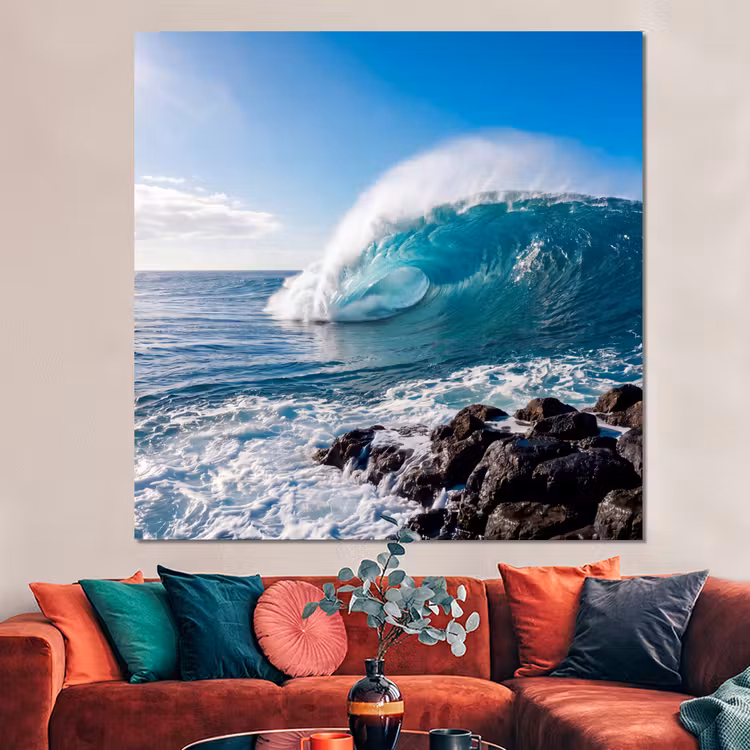 Forex - Golf - Oceaan - Brekend - Water - Blauw — 3