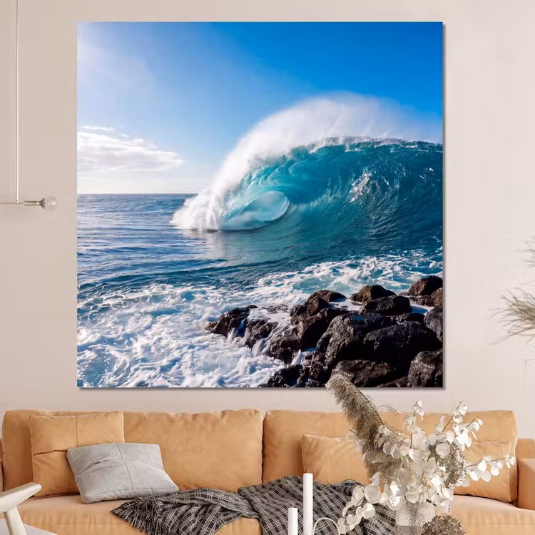 Forex - Golf - Oceaan - Brekend - Water - Blauw — 4