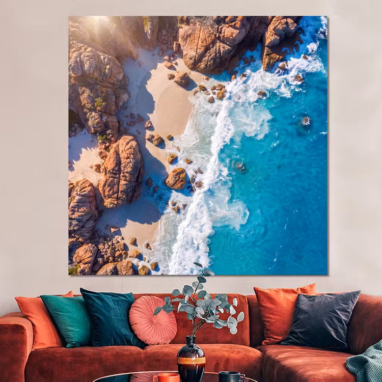 Forex - Strand - Zee - Rotsen - Natuur - Blauw — 3