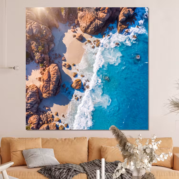 Forex - Strand - Zee - Rotsen - Natuur - Blauw — 4