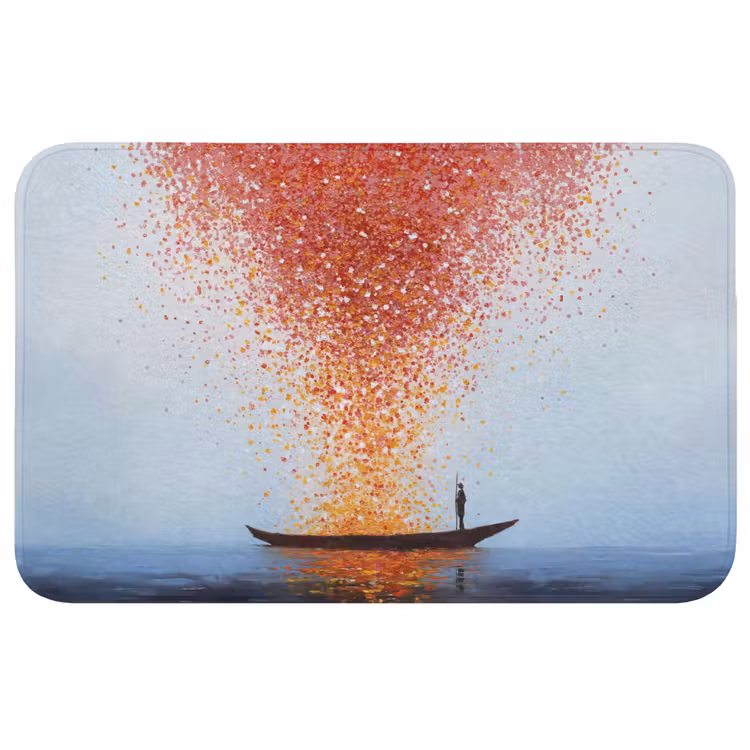 Badmat - Wolk - Confetti - Boot - Wateroppervlakte — 1