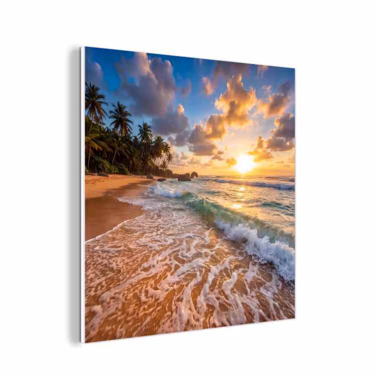 Forex - Strand - Zonsondergang - Golven - Natuur - Goud — 1