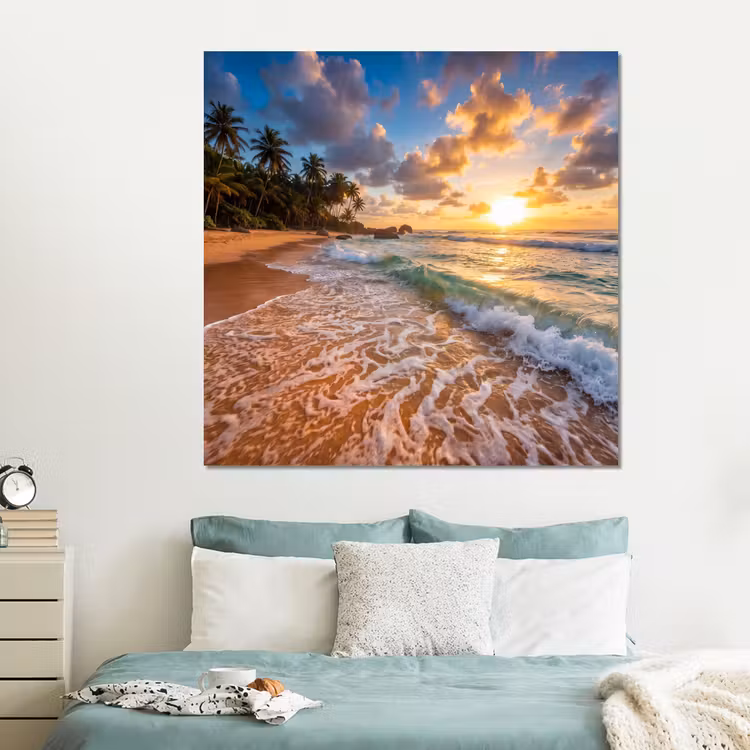 Forex - Strand - Zonsondergang - Golven - Natuur - Goud — 2