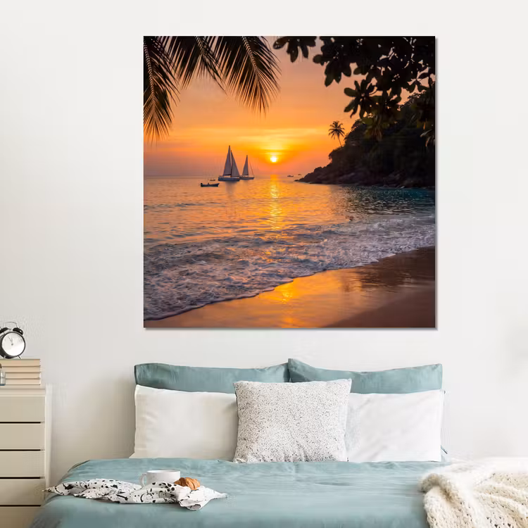 Forex - Zee - Zonsondergang - Boot - Natuur - Oranje — 2