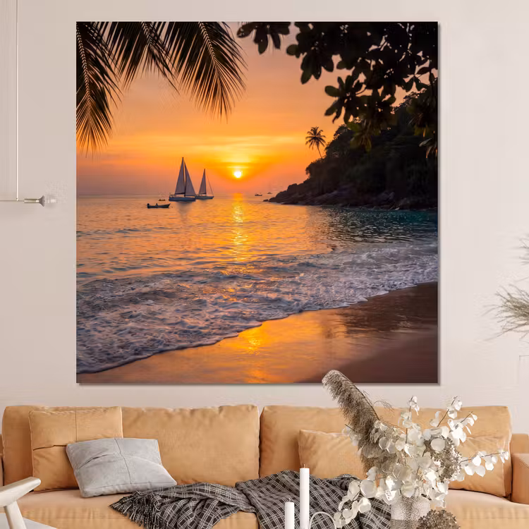Forex - Zee - Zonsondergang - Boot - Natuur - Oranje — 4