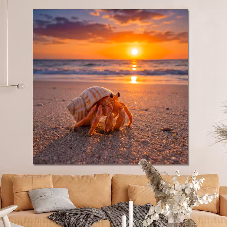 Forex - Kreeft - Strand - Natuur - Zonsondergang - Oranje — 4