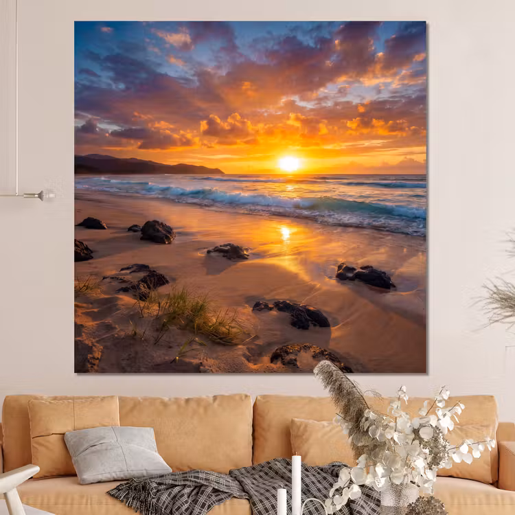 Forex - Strand - Zonsondergang - Golven - Natuur - Oranje — 4
