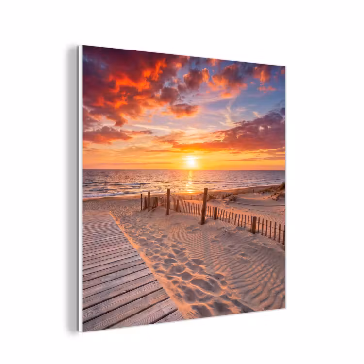 Forex - Strand - Zonsondergang - Zee - Natuur - Oranje — 1