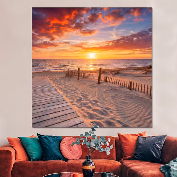 Forex - Strand - Zonsondergang - Zee - Natuur - Oranje — 3