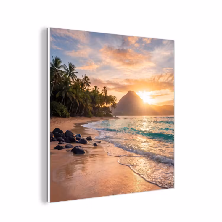 Forex - Zee - Berg - Landschap - Tropisch - Goud — 1