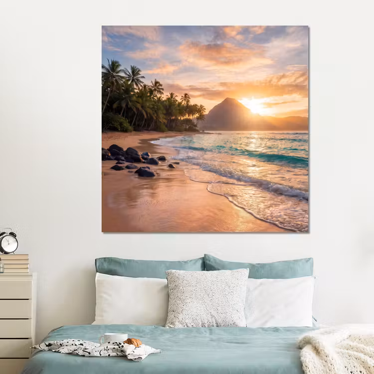 Forex - Zee - Berg - Landschap - Tropisch - Goud — 2