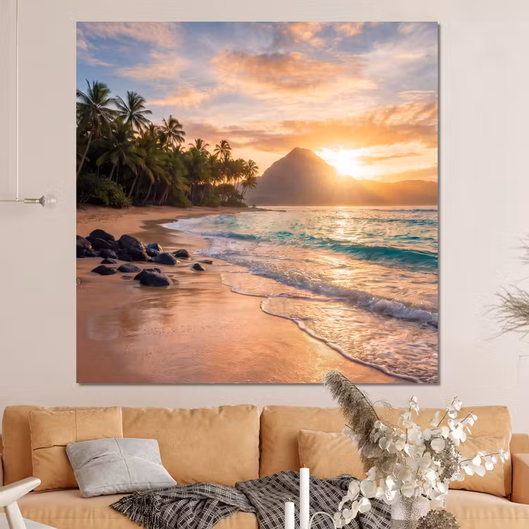 Forex - Zee - Berg - Landschap - Tropisch - Goud — 4