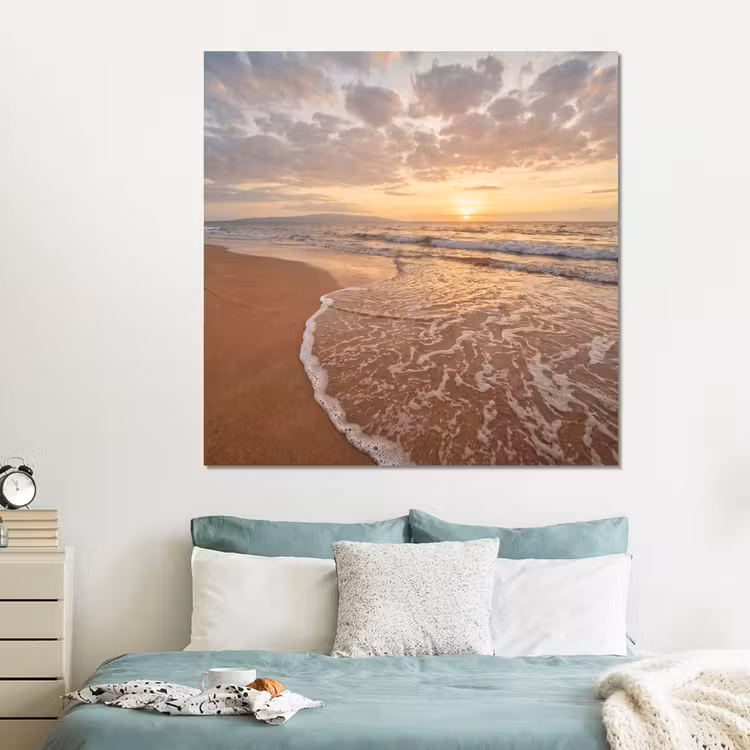 Forex - Zee - Kustlijn - Wolken - Landschap - Oranje — 2