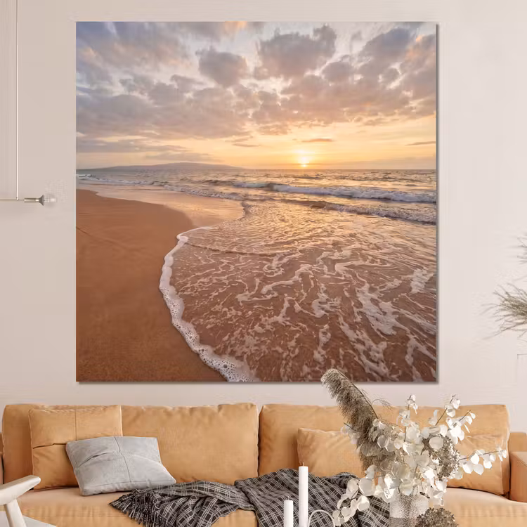 Forex - Zee - Kustlijn - Wolken - Landschap - Oranje — 4
