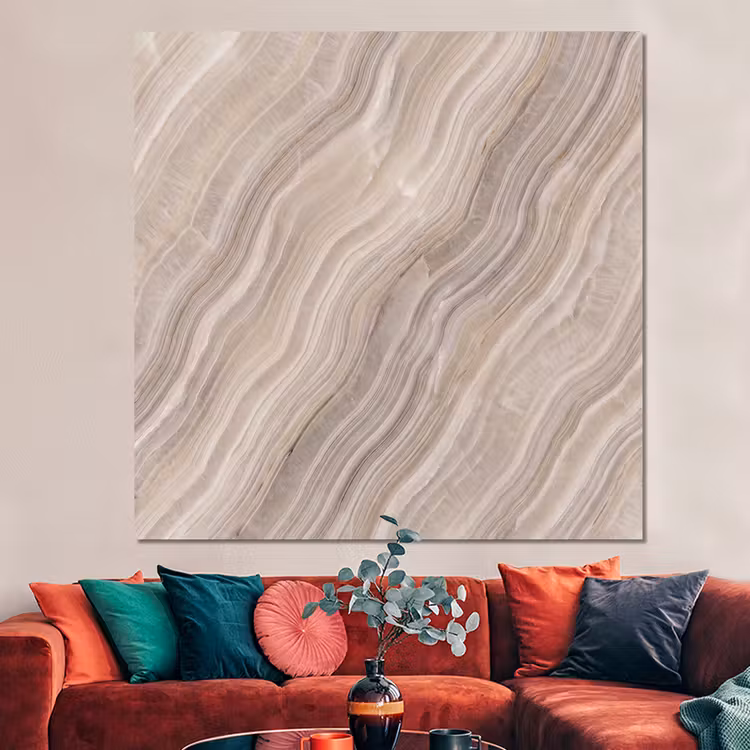 Forex - Textuur - Golvend - Abstract - Modern - Beige — 3