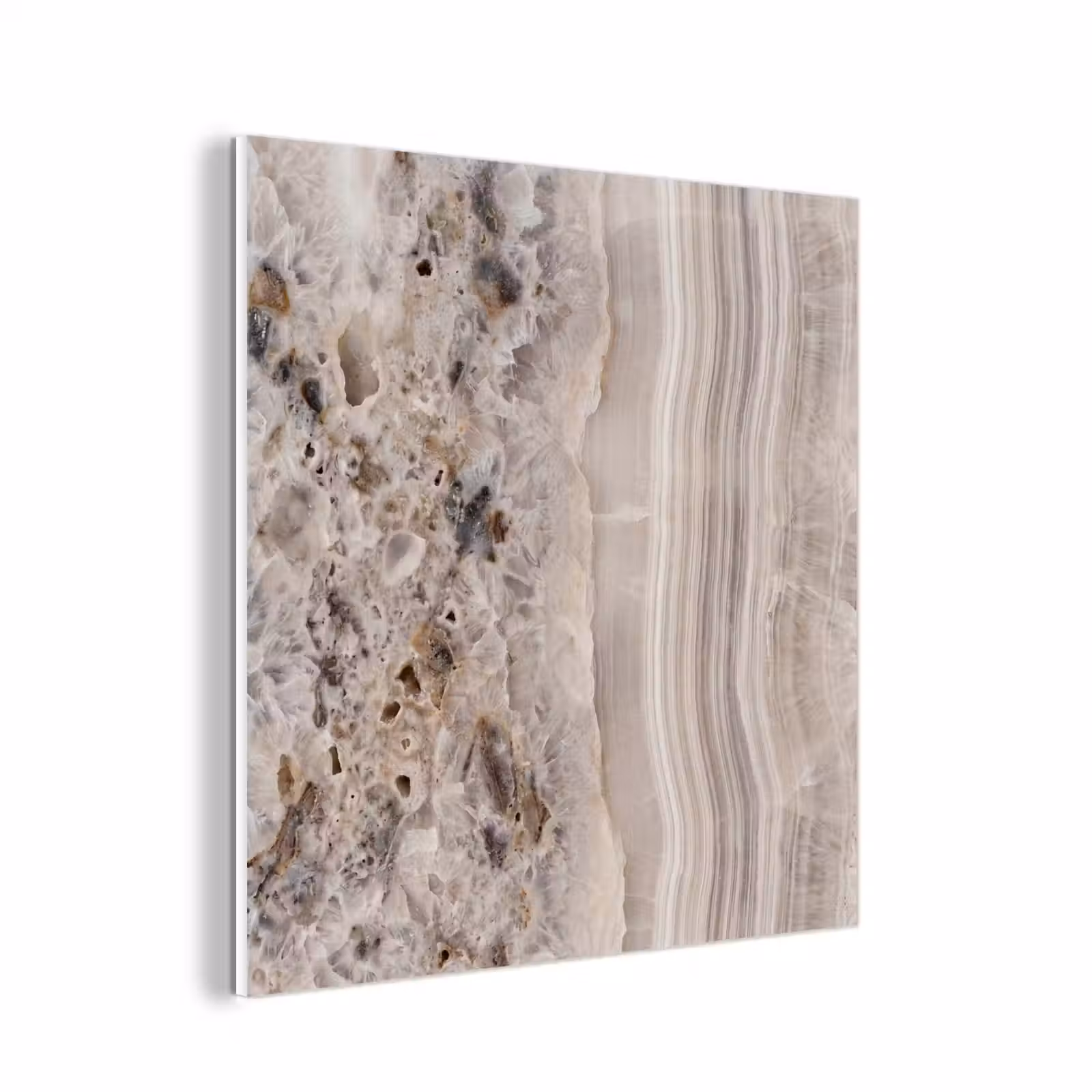 Forex - Steen - Textuur - Abstract - Beige - Wit — 1