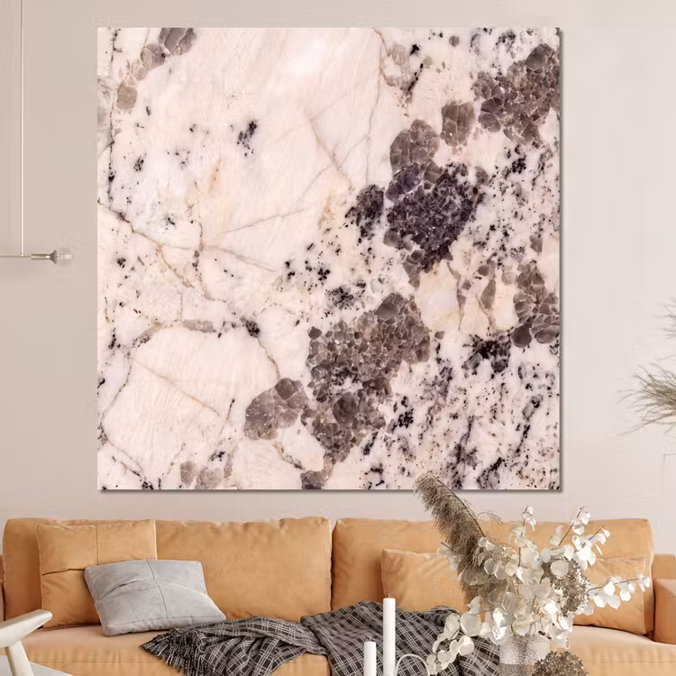 Forex - Natuursteen - Patroon - Abstract - Beige - Grijs — 4