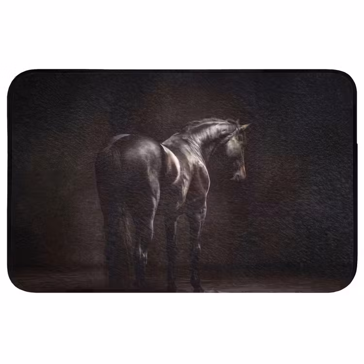 Badmat - Krachtig - Paard - Donker — 1